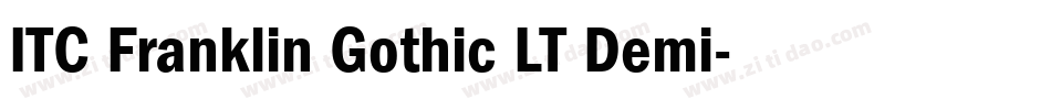 ITC Franklin Gothic LT Demi字体转换
